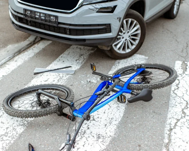 bicycle accident on the street